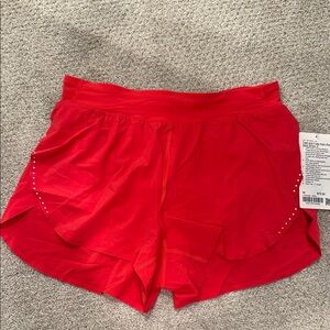 Lululemon Fast and Free High Rise Split Short 3”